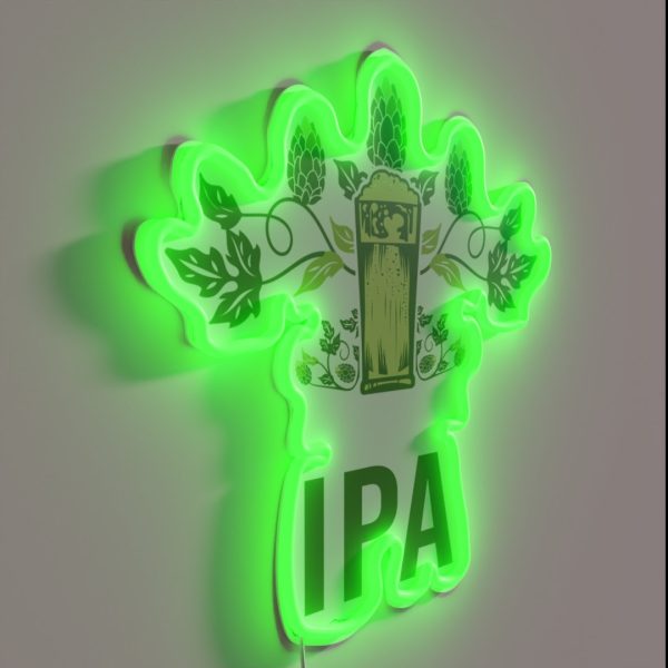 IPA Craft Beer Brewing Beer Saying Start The RGB Neon Sign