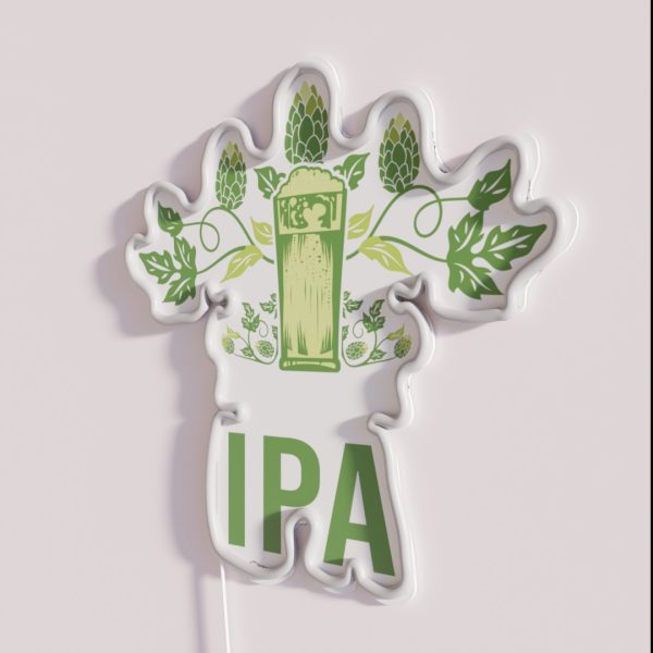 IPA Craft Beer Brewing Beer Saying Start The RGB Neon Sign