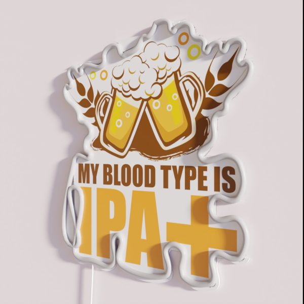 IPA Funny Craft Beer Tee RGB Neon Sign