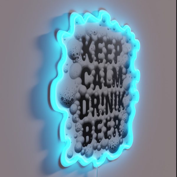 Keep Calm And Drink Beer Keep Calm RGB Neon Sign