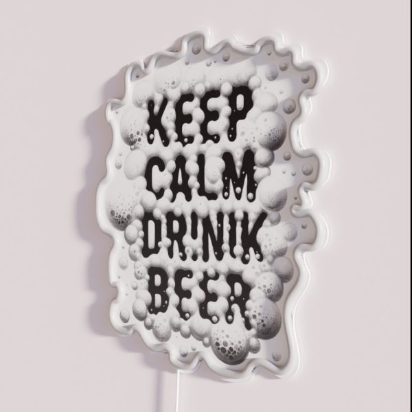 Keep Calm And Drink Beer Keep Calm RGB Neon Sign