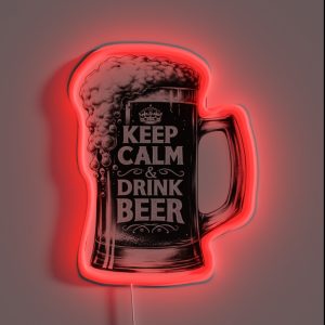 Keep Calm Drink Beer Keep Calm And Pivo RGB Neon Sign