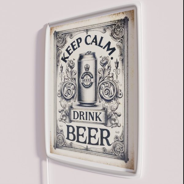 Keep Calm Drink Beer Keep Calm RGB Neon Sign