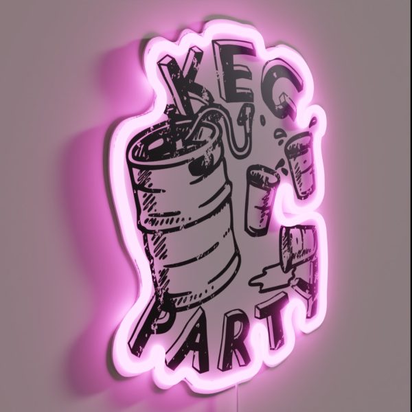Keg Party RGB Neon Sign