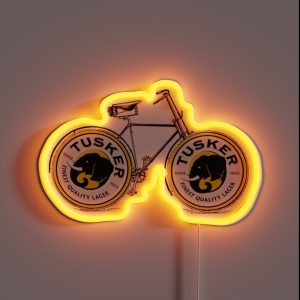 Kenyan Beer Tusker Bike RGB Neon Sign