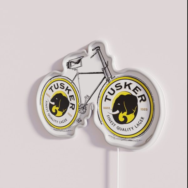 Kenyan Beer Tusker Bike RGB Neon Sign