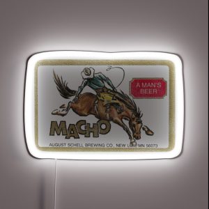 Macho Beer Retro Defunct Breweriana RGB Neon Sign