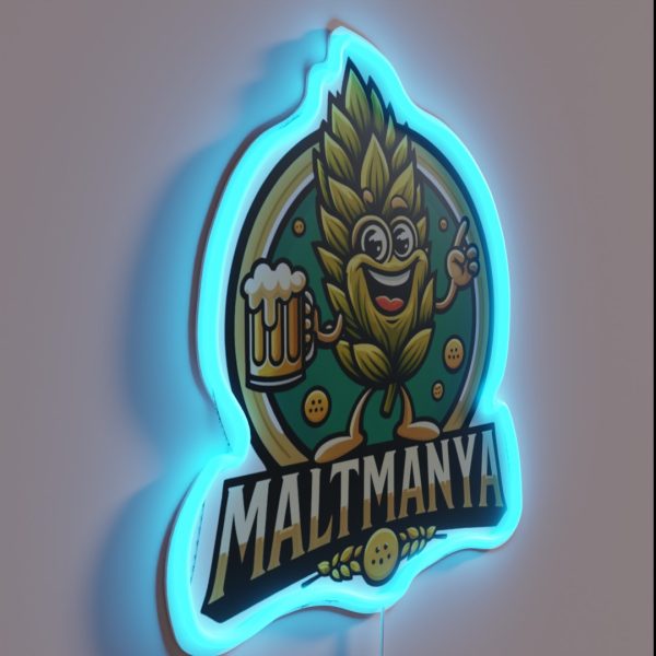 Maltmanya Black RGB Neon Sign
