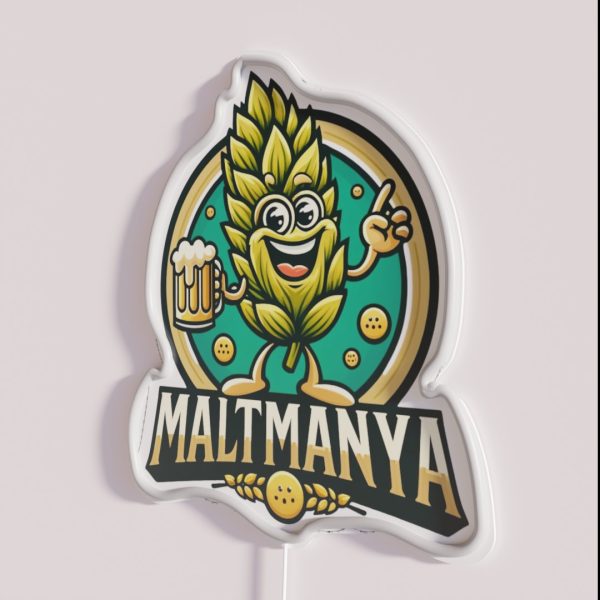 Maltmanya Green RGB Neon Sign