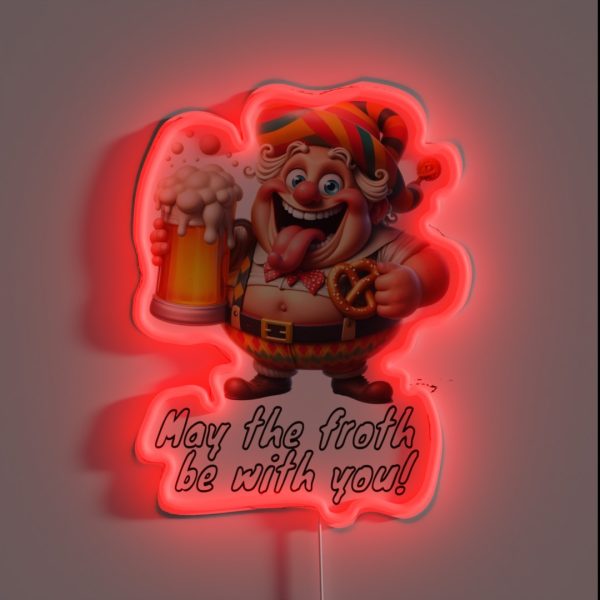 May The Froth Be With You RGB Neon Sign