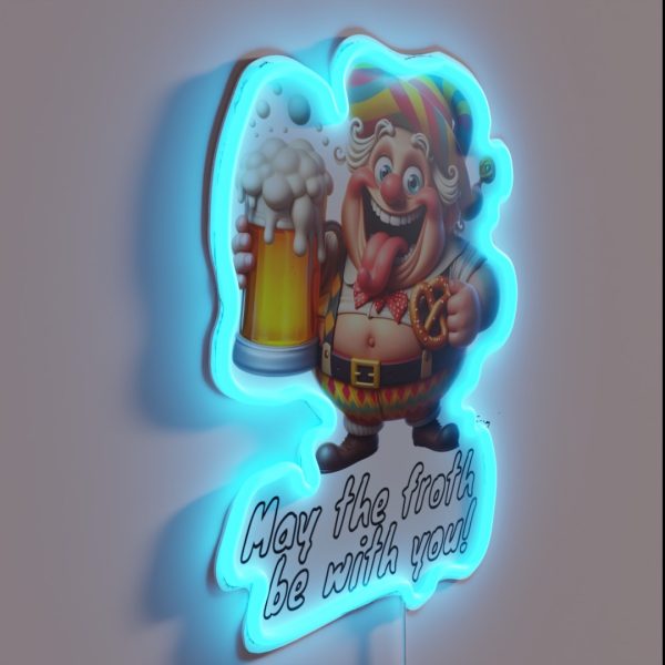 May The Froth Be With You RGB Neon Sign