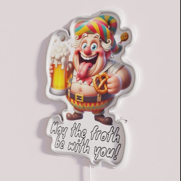 May The Froth Be With You RGB Neon Sign