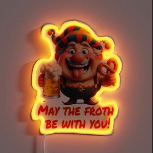 May The Froth Be With You RGB Neon Sign