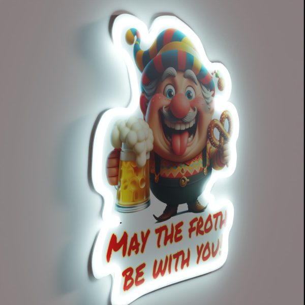 May The Froth Be With You RGB Neon Sign