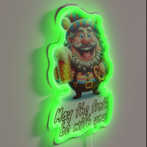 May The Froth Be With You RGB Neon Sign