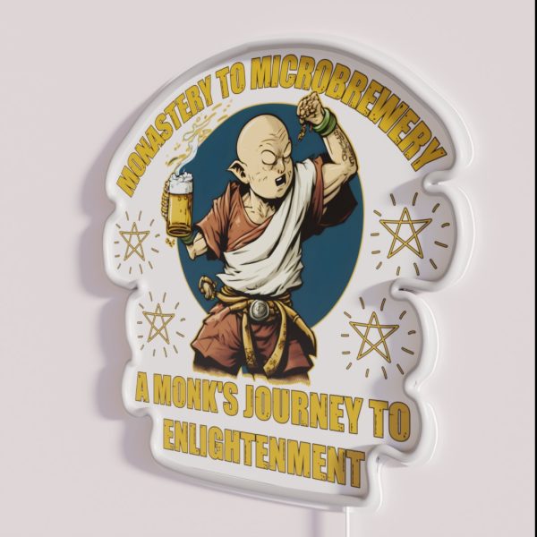 Monastery To Microbrewery Drunken Monk RGB Neon Sign