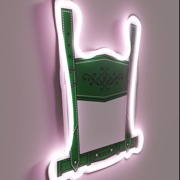 Oktoberfest Lederhosen Green RGB Neon Sign