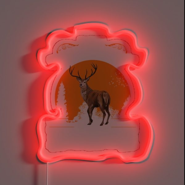 Oktoberfest Mei Lederhosen Wears The Deer RGB Neon Sign