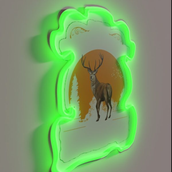 Oktoberfest Mei Lederhosen Wears The Deer RGB Neon Sign