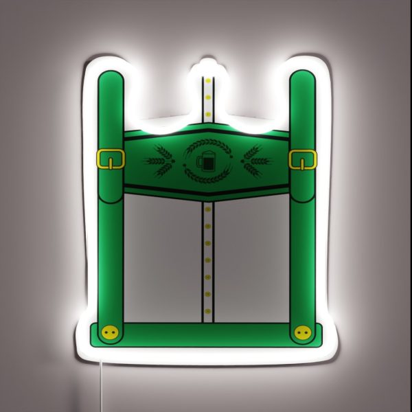 Oktoberfest Volksfest Lederhosen German Beer Drinking RGB Neon Sign