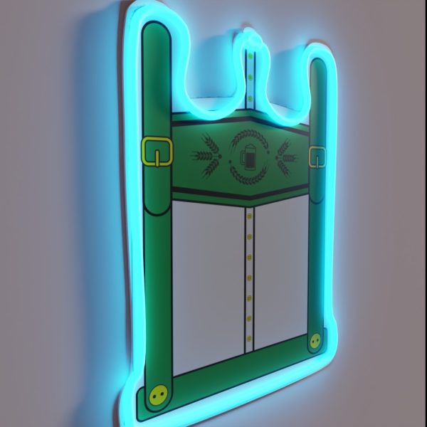 Oktoberfest Volksfest Lederhosen German Beer Drinking RGB Neon Sign
