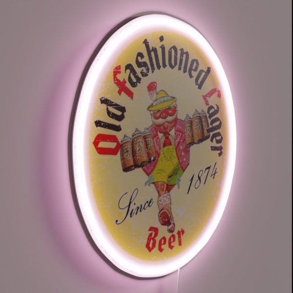 Old Fashioned Lager RGB Neon Sign