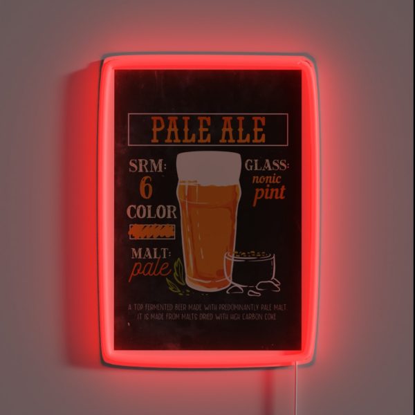 Pale Ale Beer Brewer Brewing Craftbeer Brewery Hop RGB Neon Sign