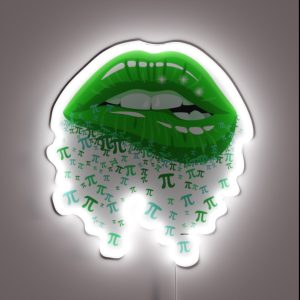 Pi Day Gift Pi Lips RGB Neon Sign