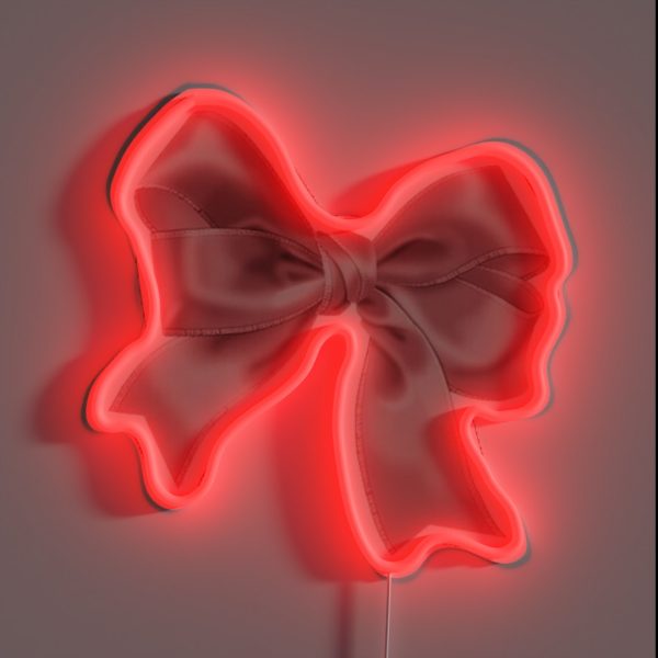 Pink Bow RGB Neon Sign