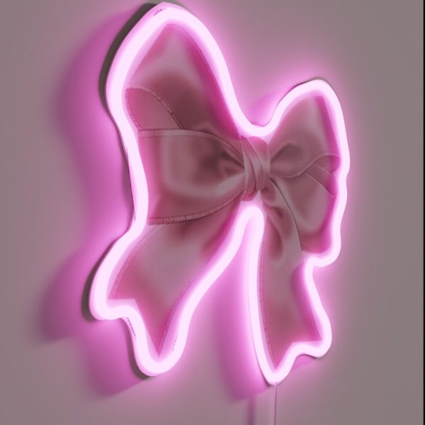 Pink Bow RGB Neon Sign