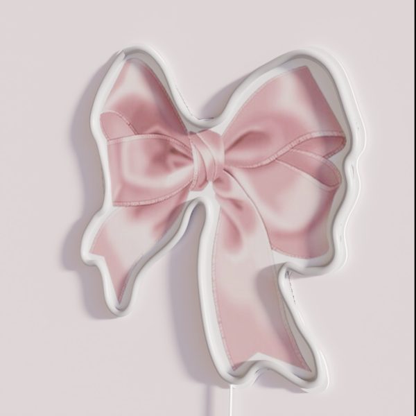 Pink Bow RGB Neon Sign