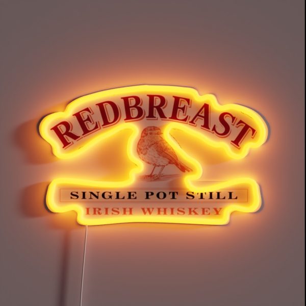 Premium Redbreast Distillery Logos RGB Neon Sign