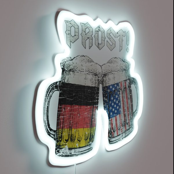 PROST I German American Beer Friendship RGB Neon Sign