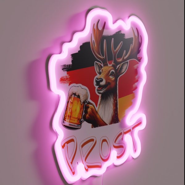 PROST MY DEER BEER RGB Neon Sign