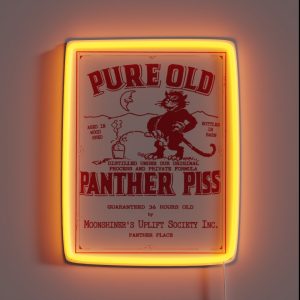 PURE OLD PANTHER PISS RGB Neon Sign