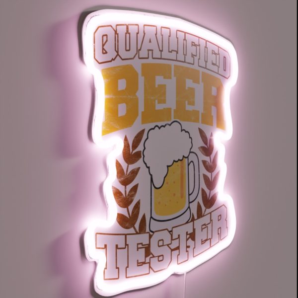 Qualified Beer Tester RGB Neon Sign