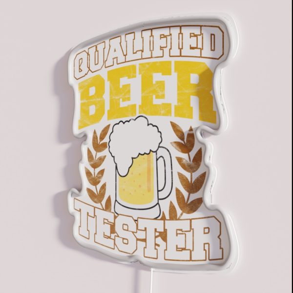 Qualified Beer Tester RGB Neon Sign