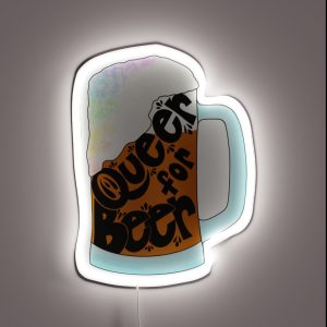 Queer For Beer RGB Neon Sign