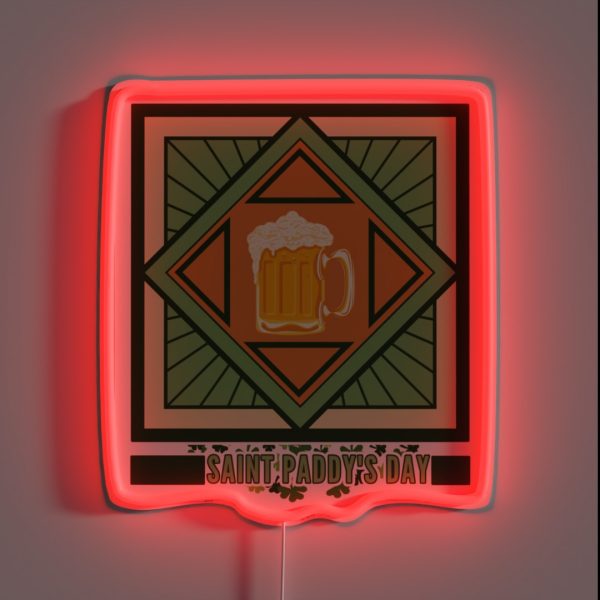 Saint Paddy S Day Mug RGB Neon Sign