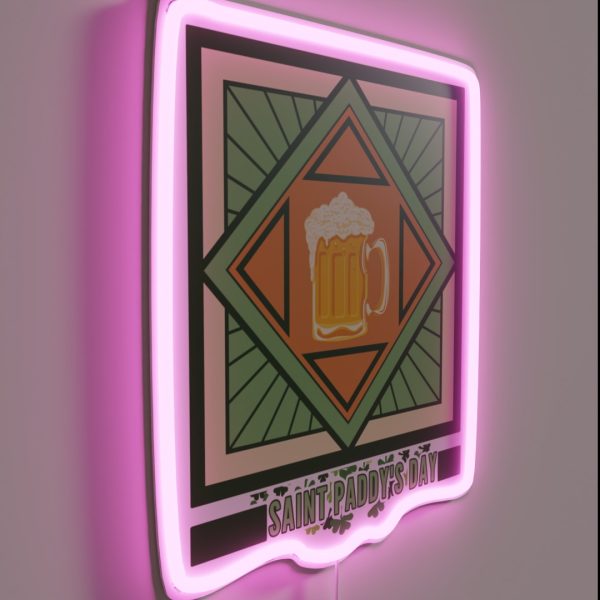 Saint Paddy S Day Mug RGB Neon Sign
