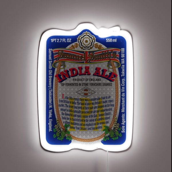Samuel Smith S India Ale Label RGB Neon Sign