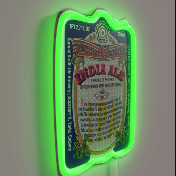 Samuel Smith S India Ale Label RGB Neon Sign