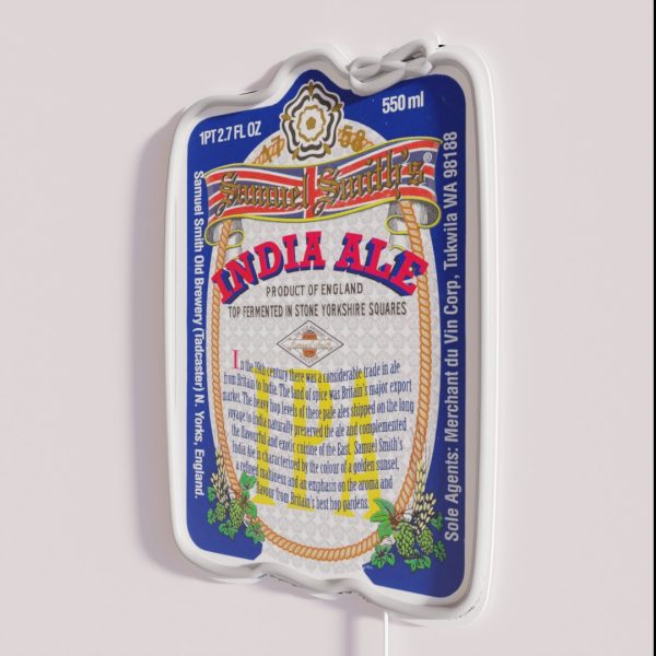 Samuel Smith S India Ale Label RGB Neon Sign
