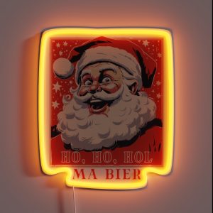 Santa Claus Is Thirsty RGB Neon Sign