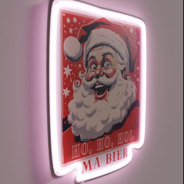 Santa Claus Is Thirsty RGB Neon Sign