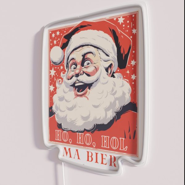 Santa Claus Is Thirsty RGB Neon Sign