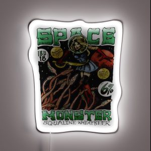 Space Monster Squalene Wheatbeer RGB Neon Sign