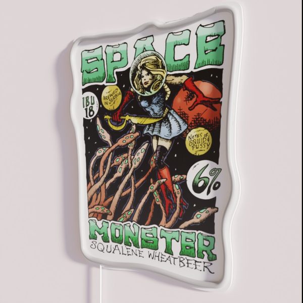 Space Monster Squalene Wheatbeer RGB Neon Sign