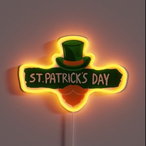 St Patrick S Day Beard Cap RGB Neon Sign