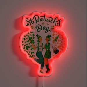St Patrick S Day Lesbian Couple Celebration RGB Neon Sign